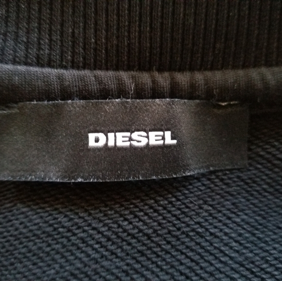 Diesel Black Zipper Sweatshirt Women's Size L - Picture 7 of 15